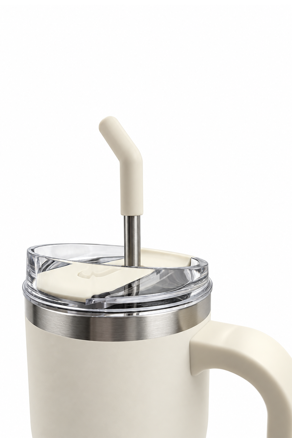 Bianca Krem Paslanmaz Çelik 0.95 Litre Pipetli Termos