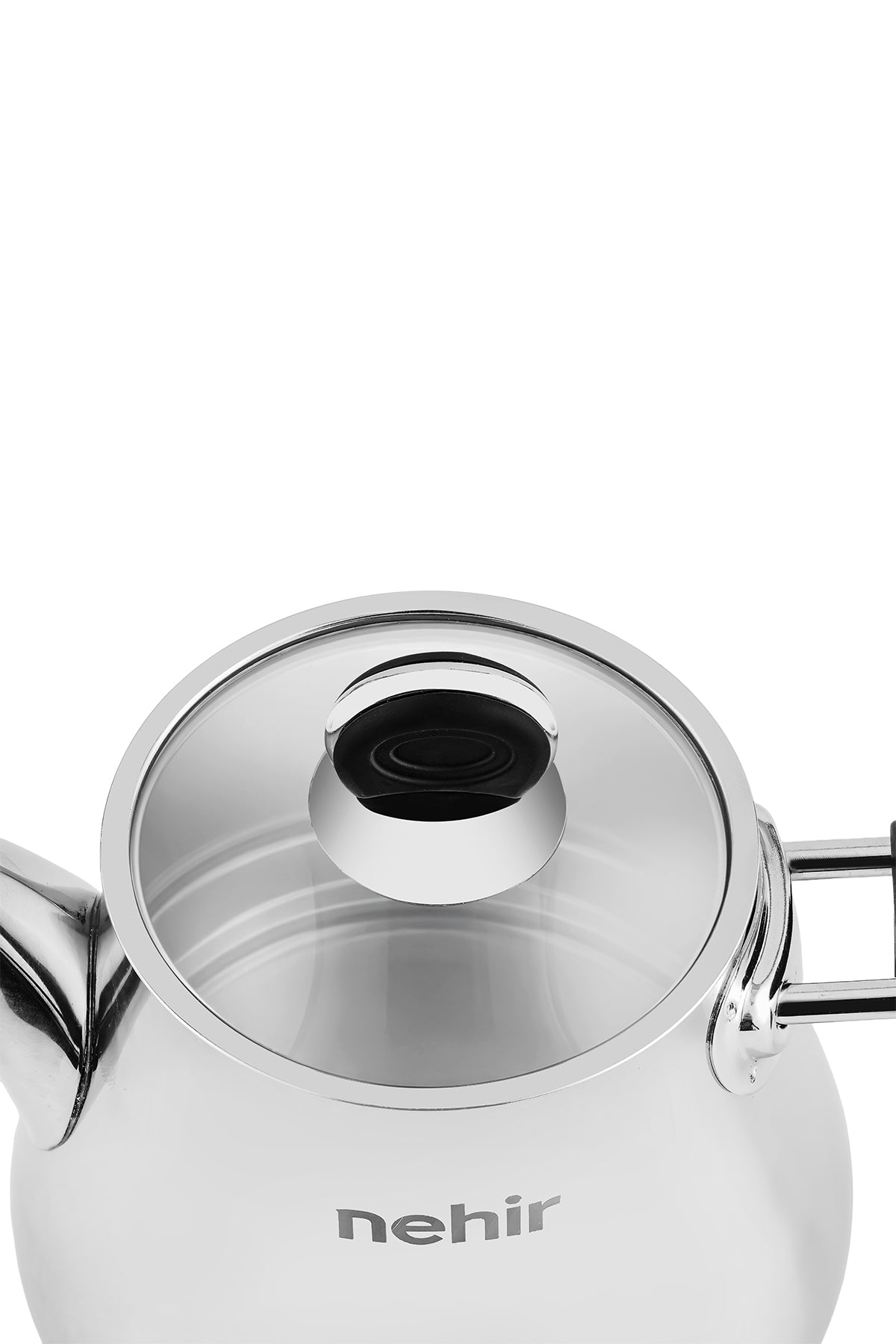 Luna Midi Büyük Boy Paslanmaz Çelik 0.75-1.50 Litre Çaydanlık Takımı