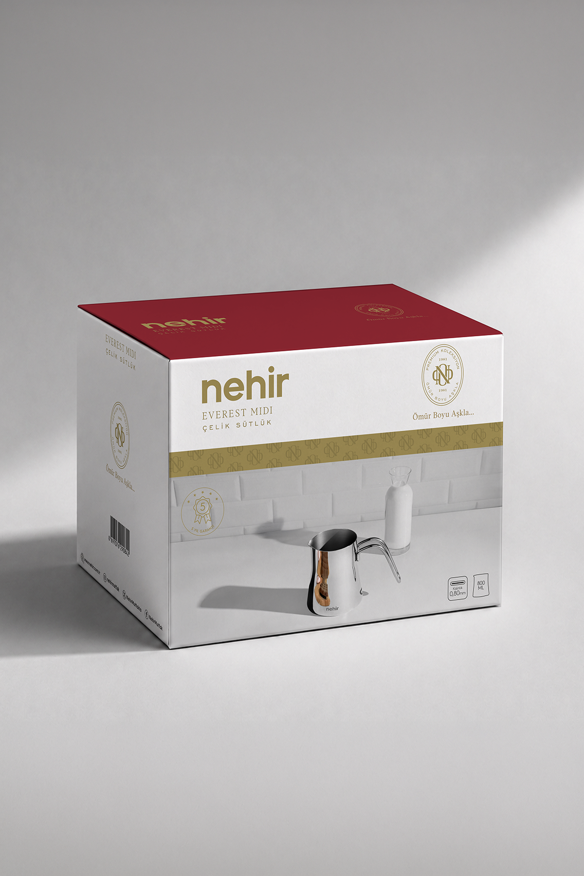 Midi 800 ML Çelik Sütlük