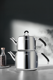 Modern Midi Medium Size 1-2 Lt. Stainless Steel Teapot Set