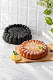Papatya Siyah Döküm Tart Kalıbı 26 Cm