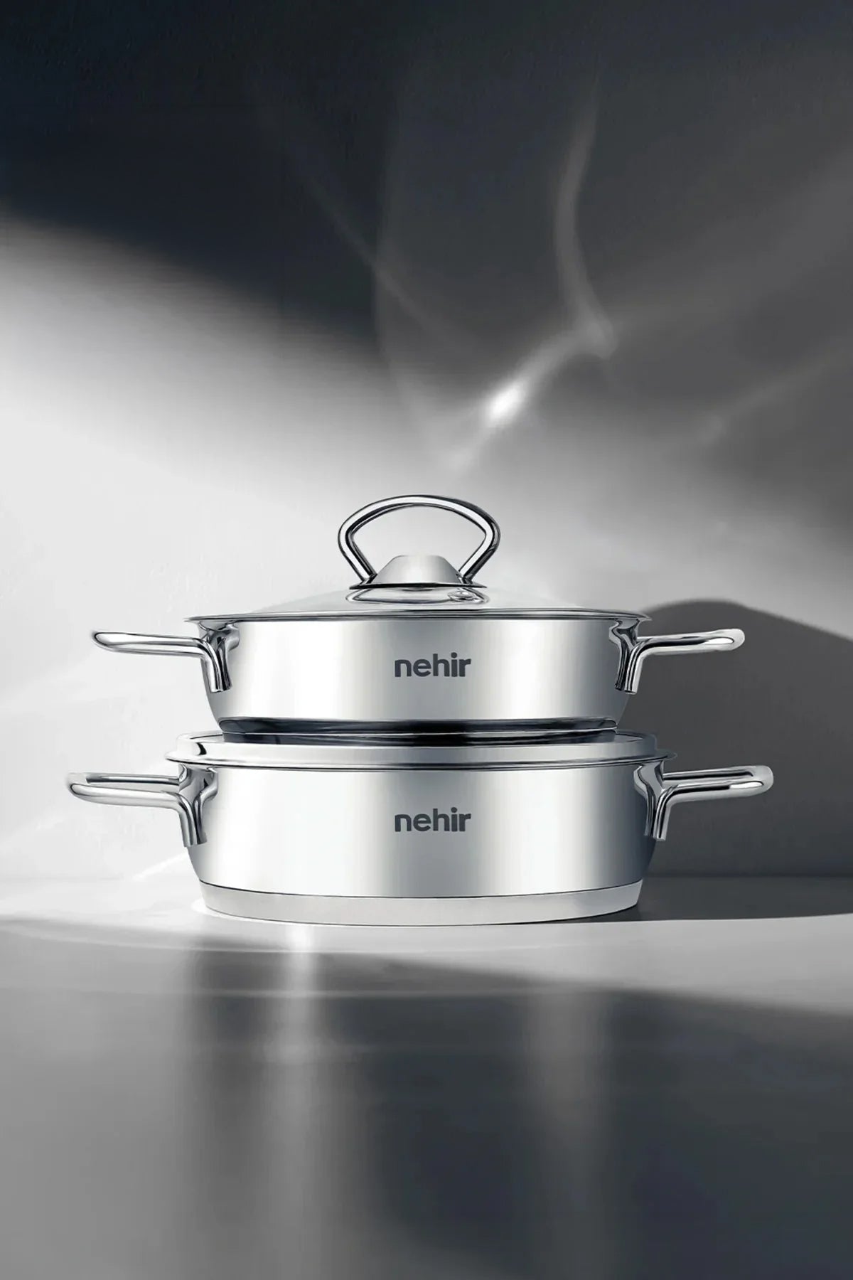 Silver 4 Parça Paslanmaz Çelik Sahan Seti (18-20 cm)