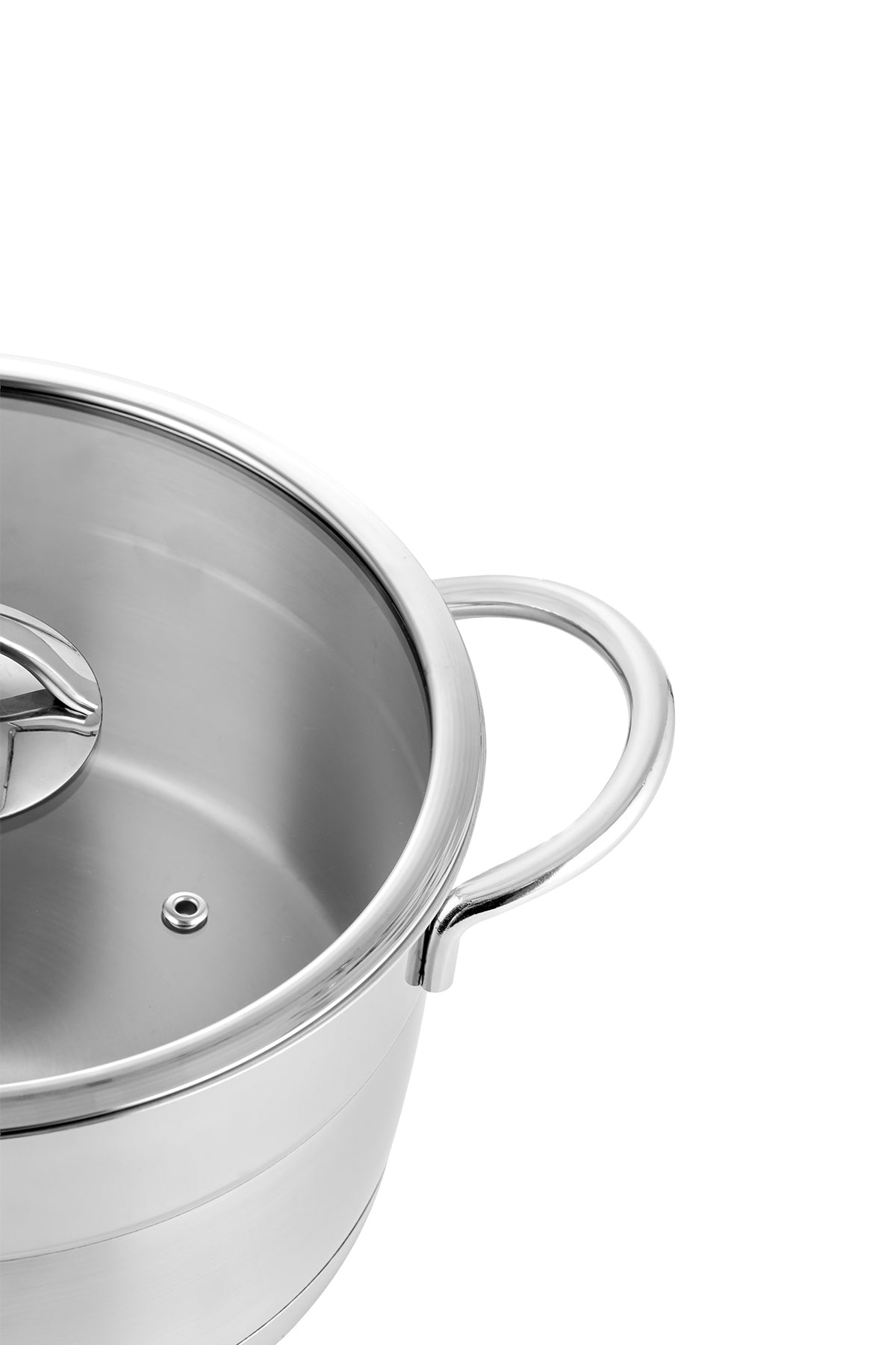 Silver Matte Trend 22 cm Deep Pot