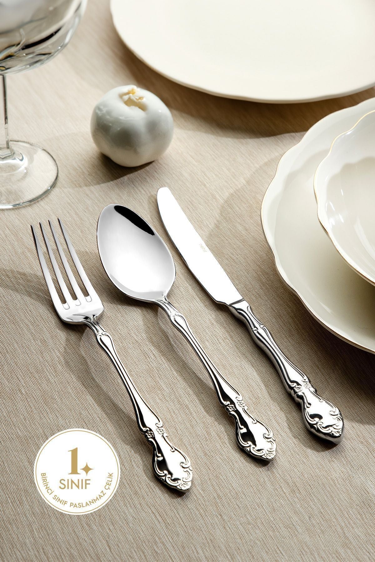 Adriana Sade 12 Person 72 Piece Boxed Cutlery Set