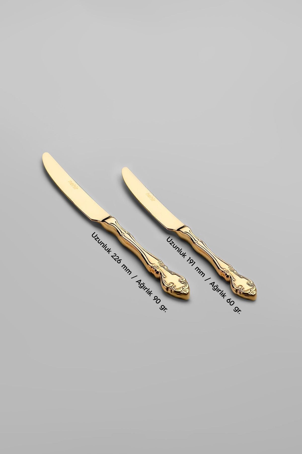 Adriana Full Altın 12 Kişilik 89 Parça Deri Kutulu Çatal Kaşık Bıçak Takımı