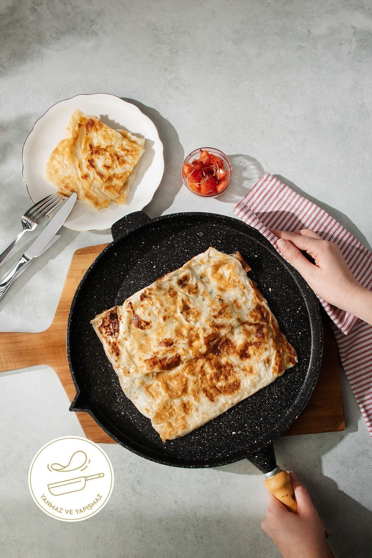 Alüminyum Döküm Gözleme Tavası 36 Cm