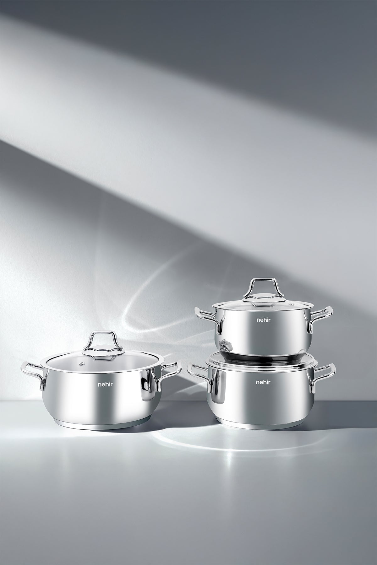 Alven 6 Parça Derin Paslanmaz Çelik Tencere Seti