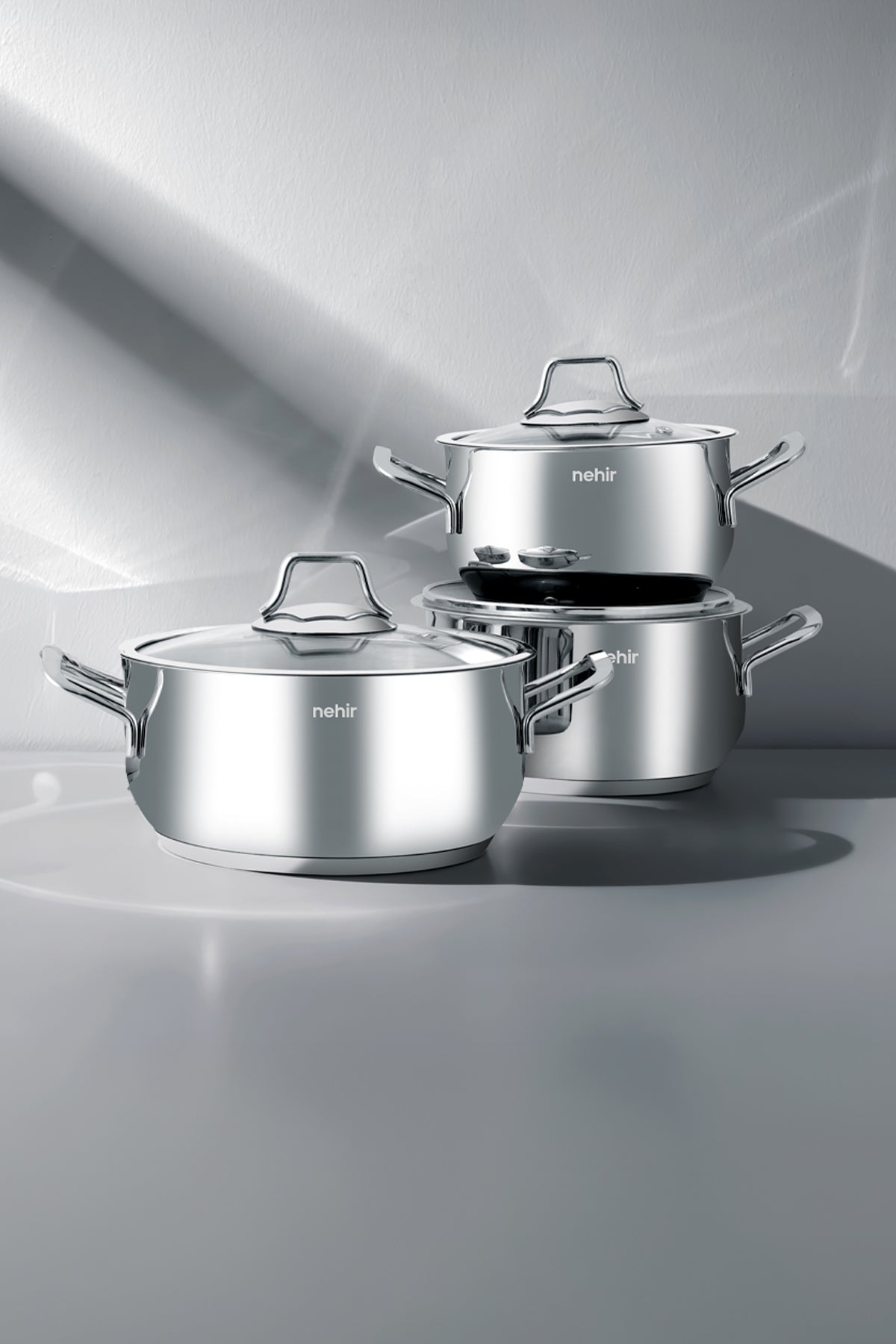 Alven 6 Parça Derin Paslanmaz Çelik Tencere Seti