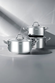 Alven 6 Parça Derin Paslanmaz Çelik Tencere Seti