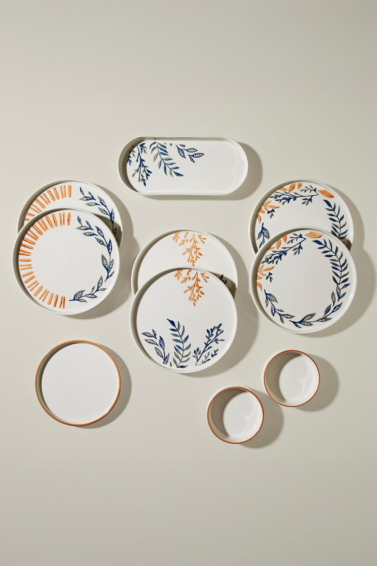 Aqua Terra 6 Kişilik 15 Parça Seramik Kahvaltı Takımı