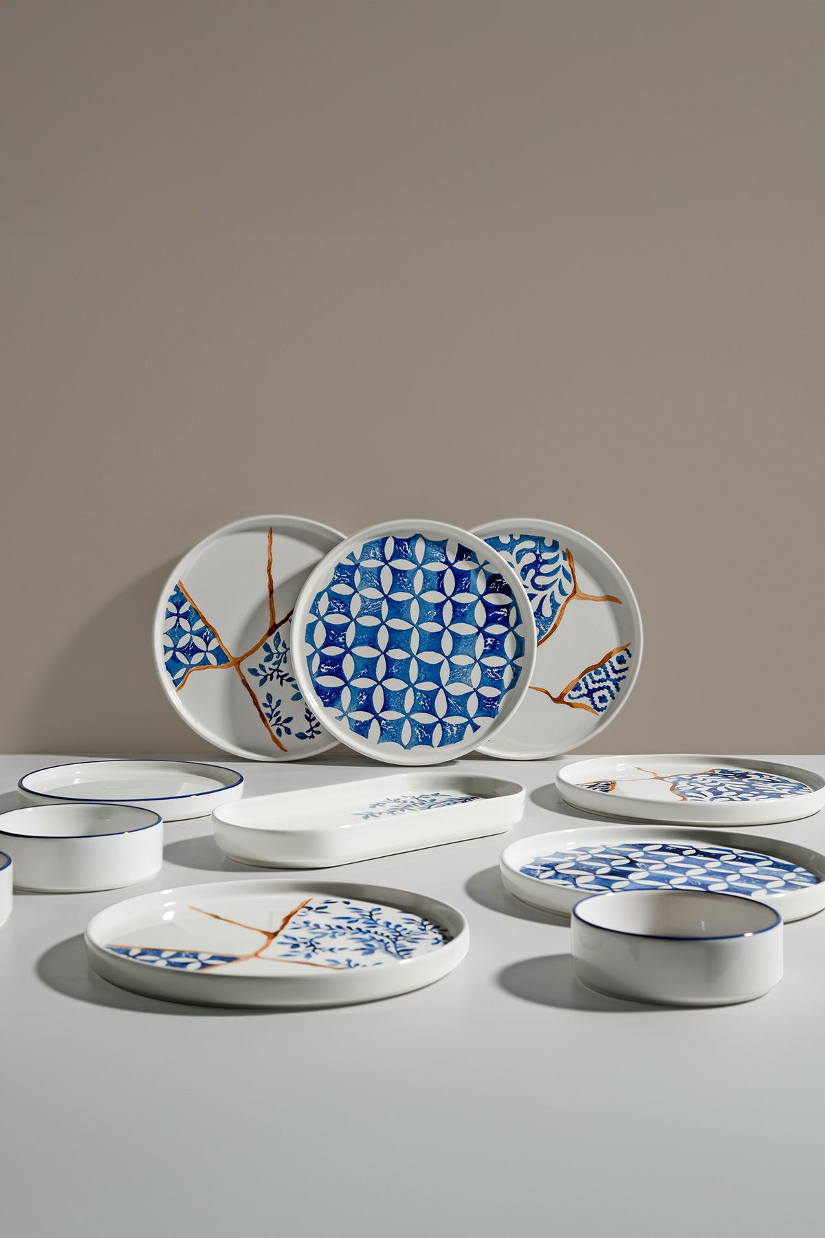 Azure 6 Kişilik 15 Parça Seramik Kahvaltı Takımı
