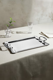 Babil Sade Çelik Çay Tepsi