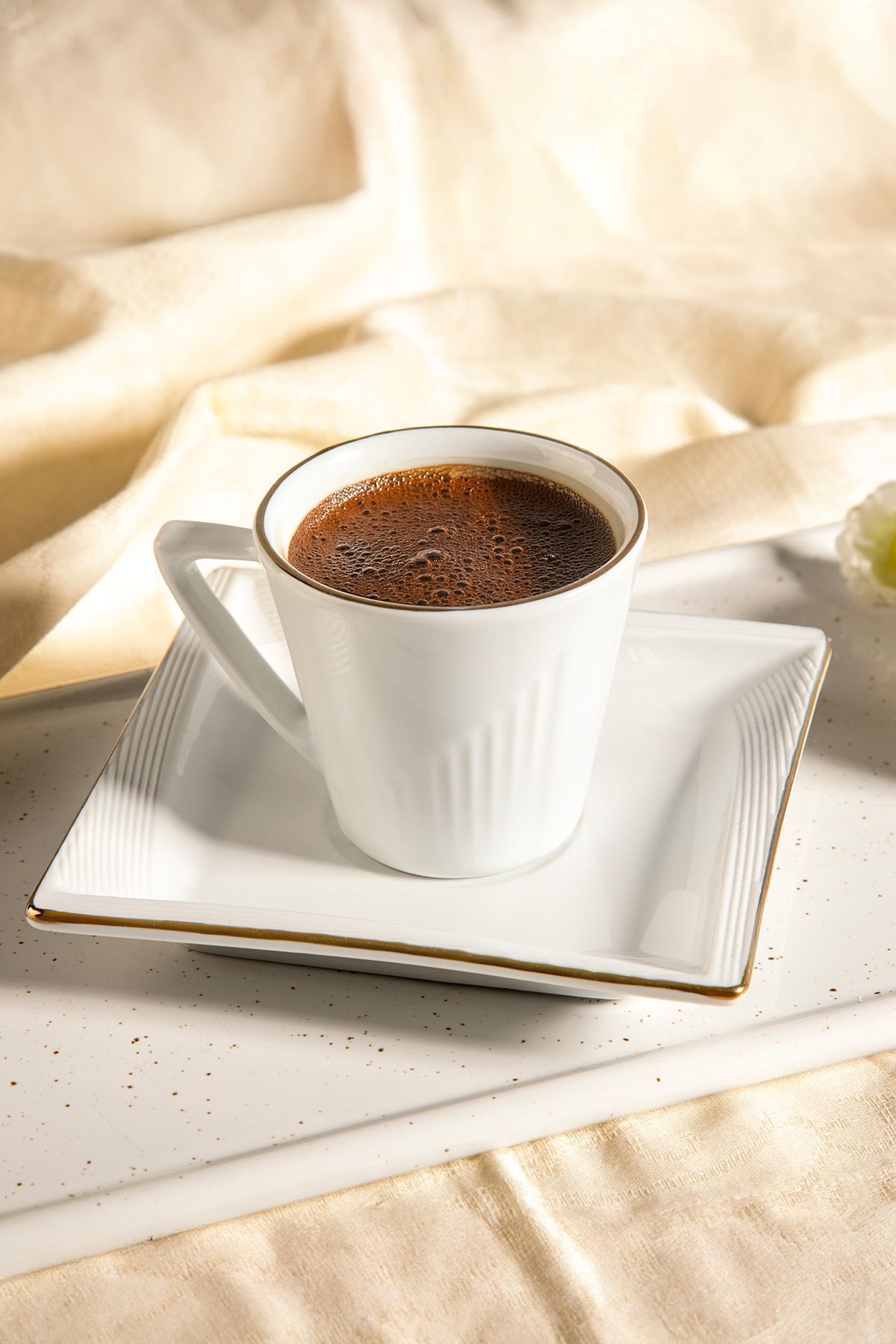 Begonvil 12 Parça Porselen Kahve Fincan Takımı