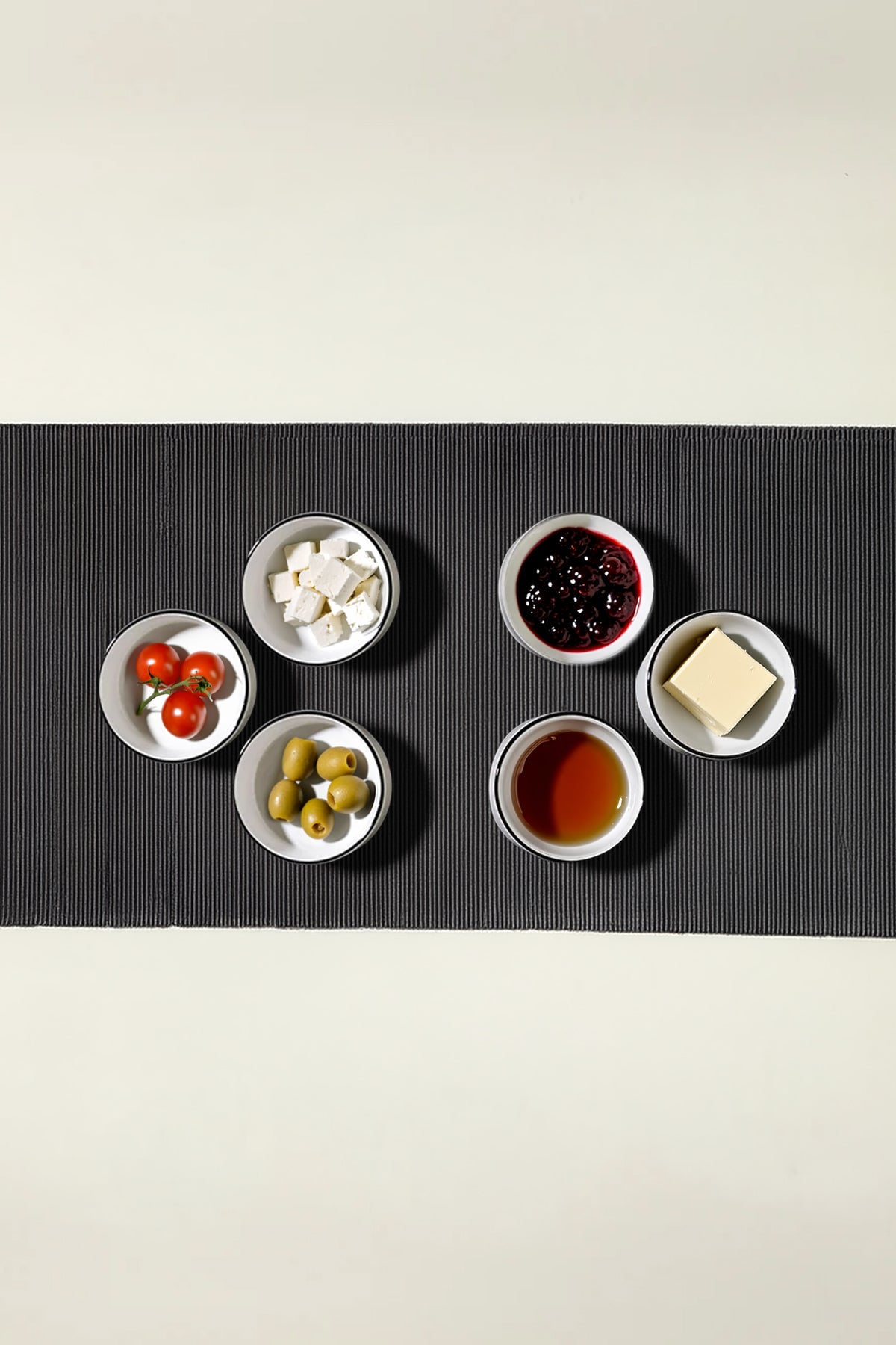 Black Line 6 Parça Seramik Kase Seti