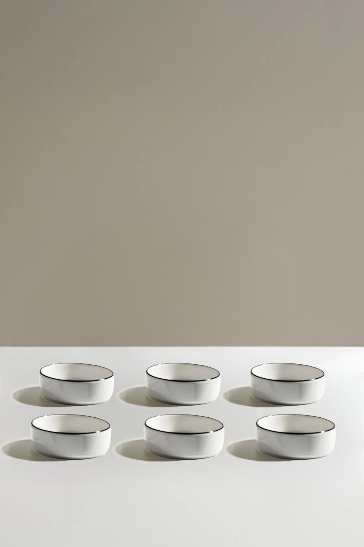 Black Line 6 Parça Seramik Kase Seti