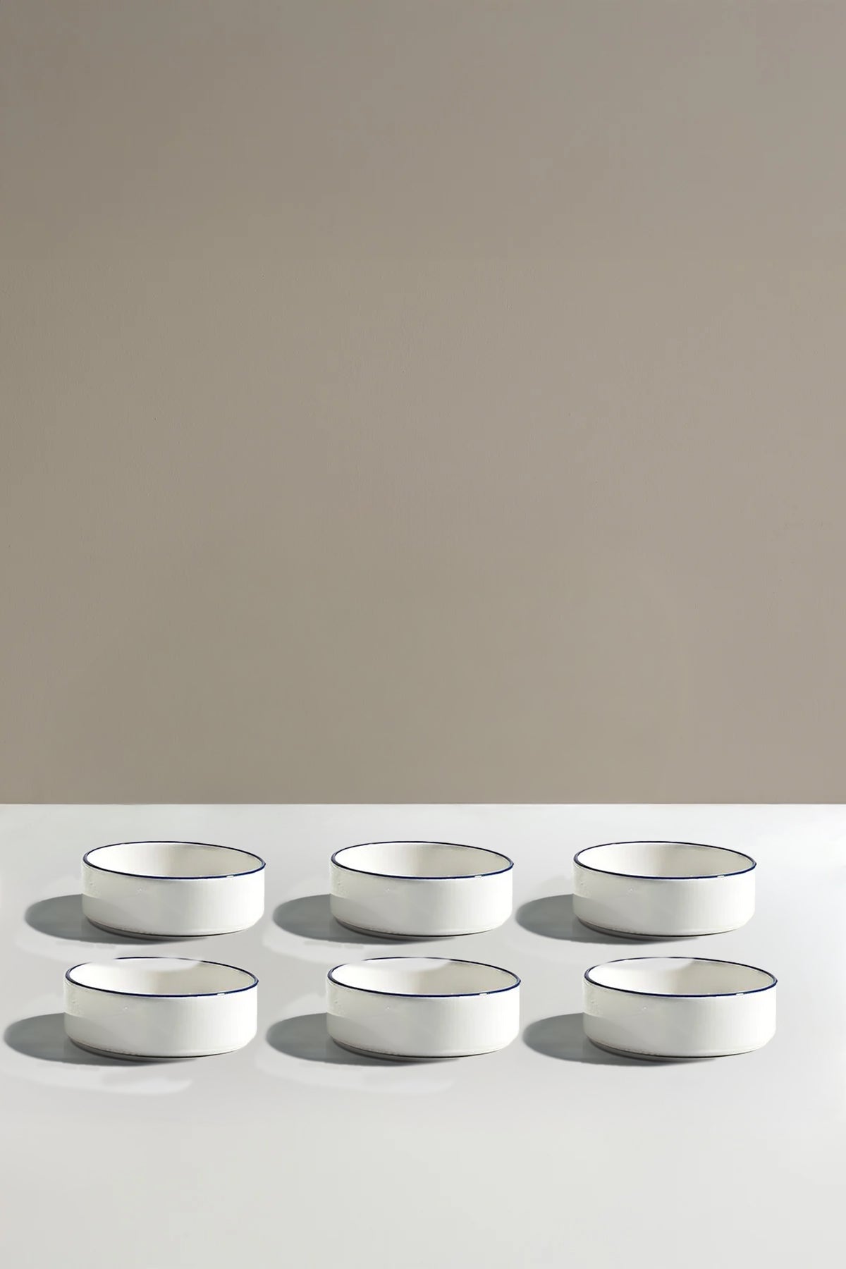 Blue Orange 6 Parça Seramik Kase Seti