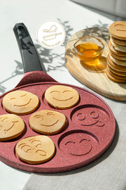 Bordo Alüminyum Döküm 27 Cm Krep Tavası