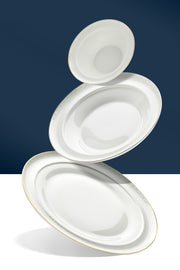 Camelia Altın Yaldızlı 28 Parça Porselen Yemek Takımı