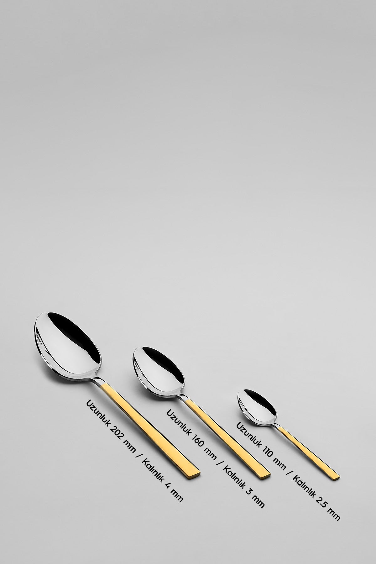 Dalyan Altın Sade 12 Kişilik 89 Parça Deri Kutulu Çatal Kaşık Bıçak Takımı