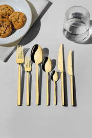 Dalyan Full Altın 12 Kişilik 84 Parça Kutulu Çatal Kaşık Bıçak Takımı