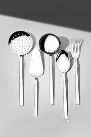 Dalyan Plain 5 Piece Stainless Steel Serving Set