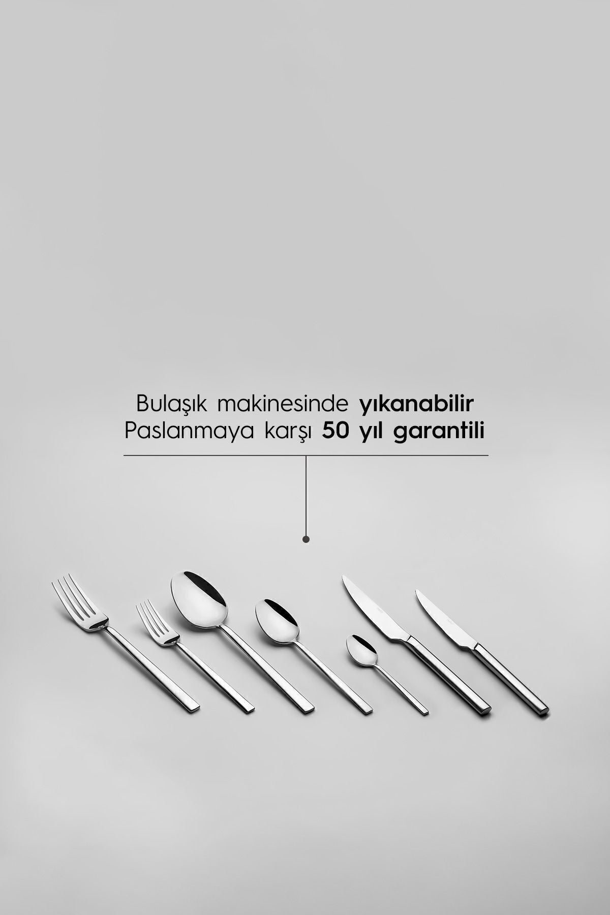 Dalyan Satin 12 Person 89 Piece Boxed Cutlery Set