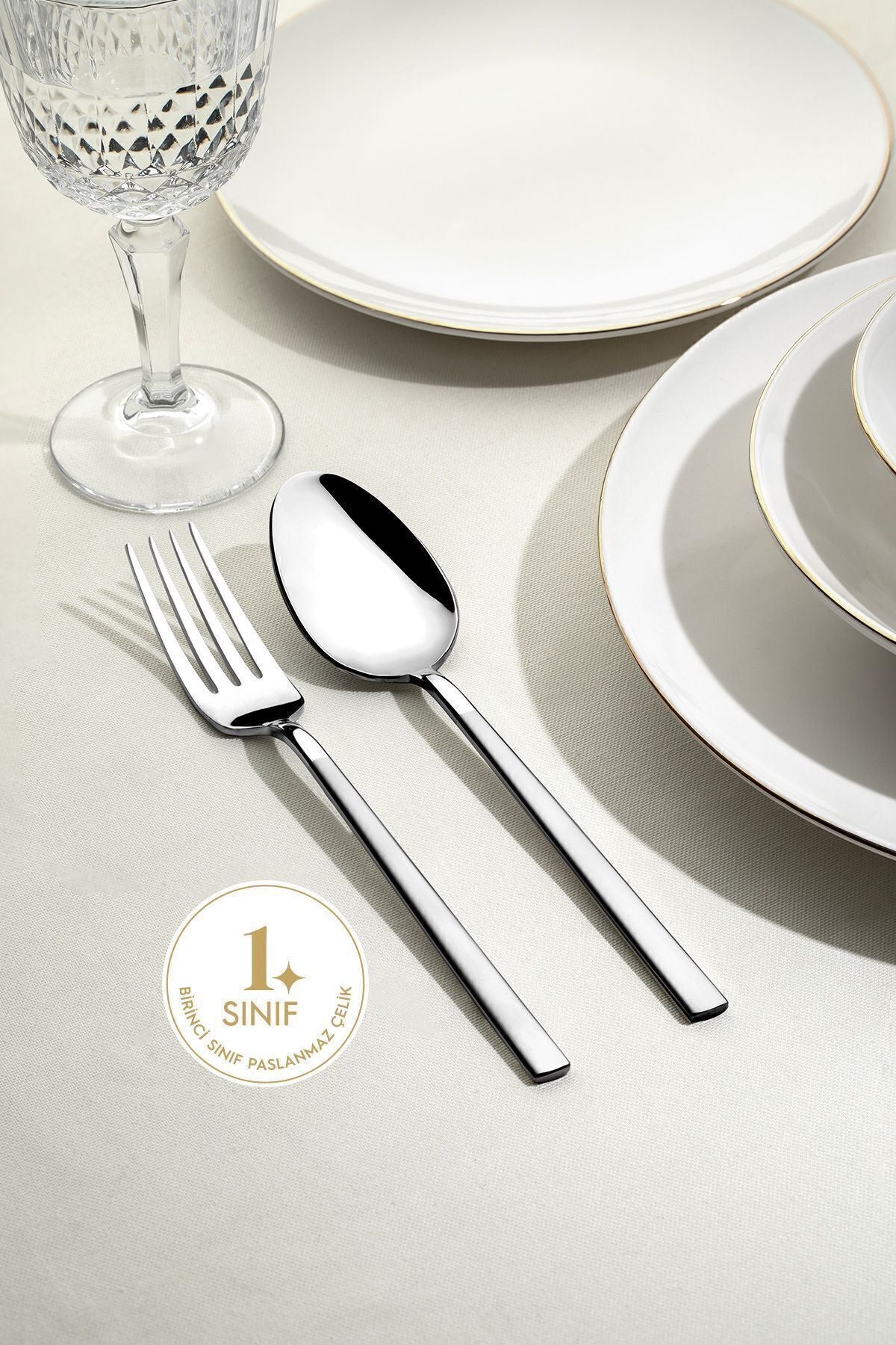 Dalyan Saten 6 Kişilik 30 Parça Kutulu Çatal Kaşık Takımı