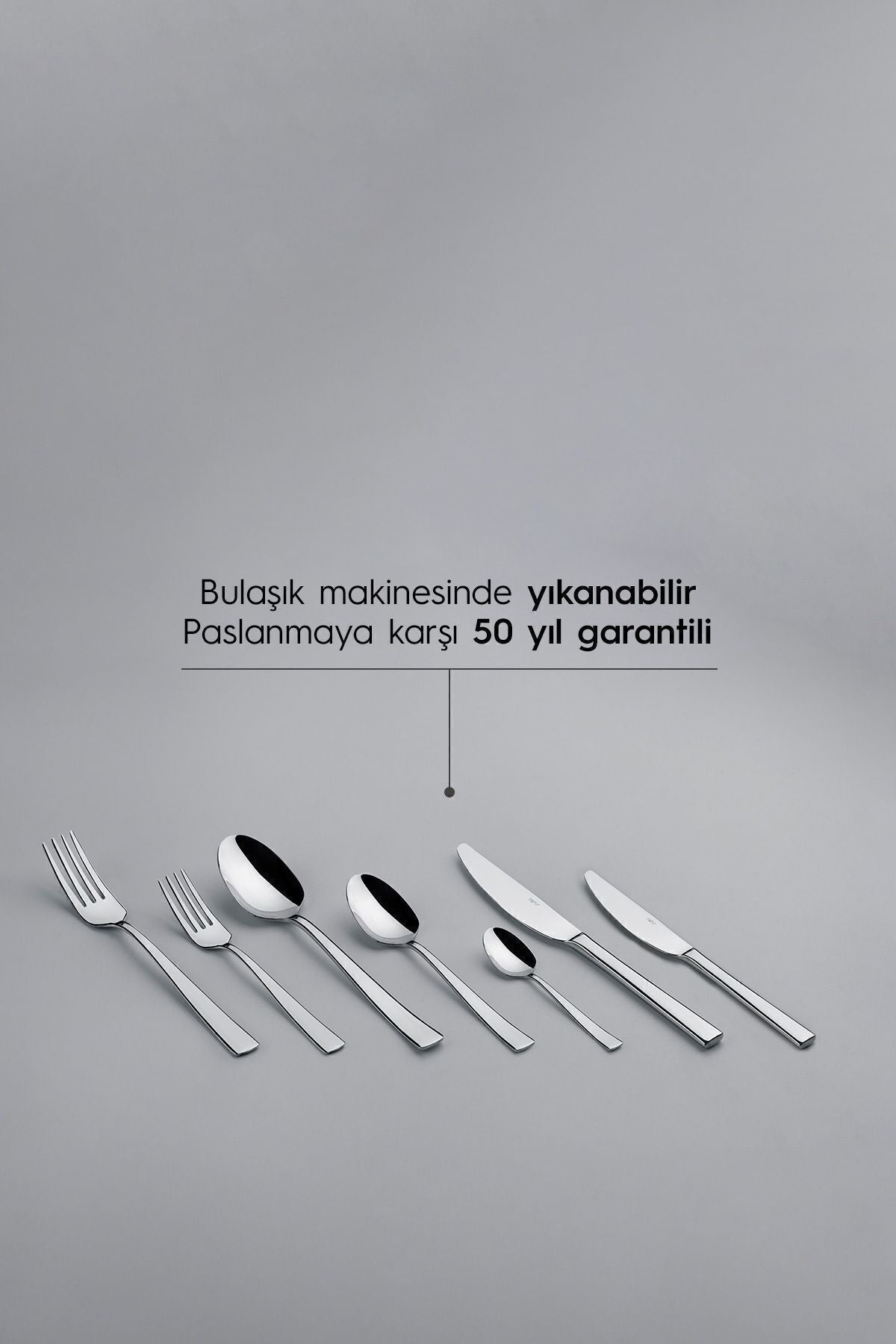 Deniz Sade 12 Kişilik 84 Parça Kutulu Çatal Kaşık Bıçak Takımı