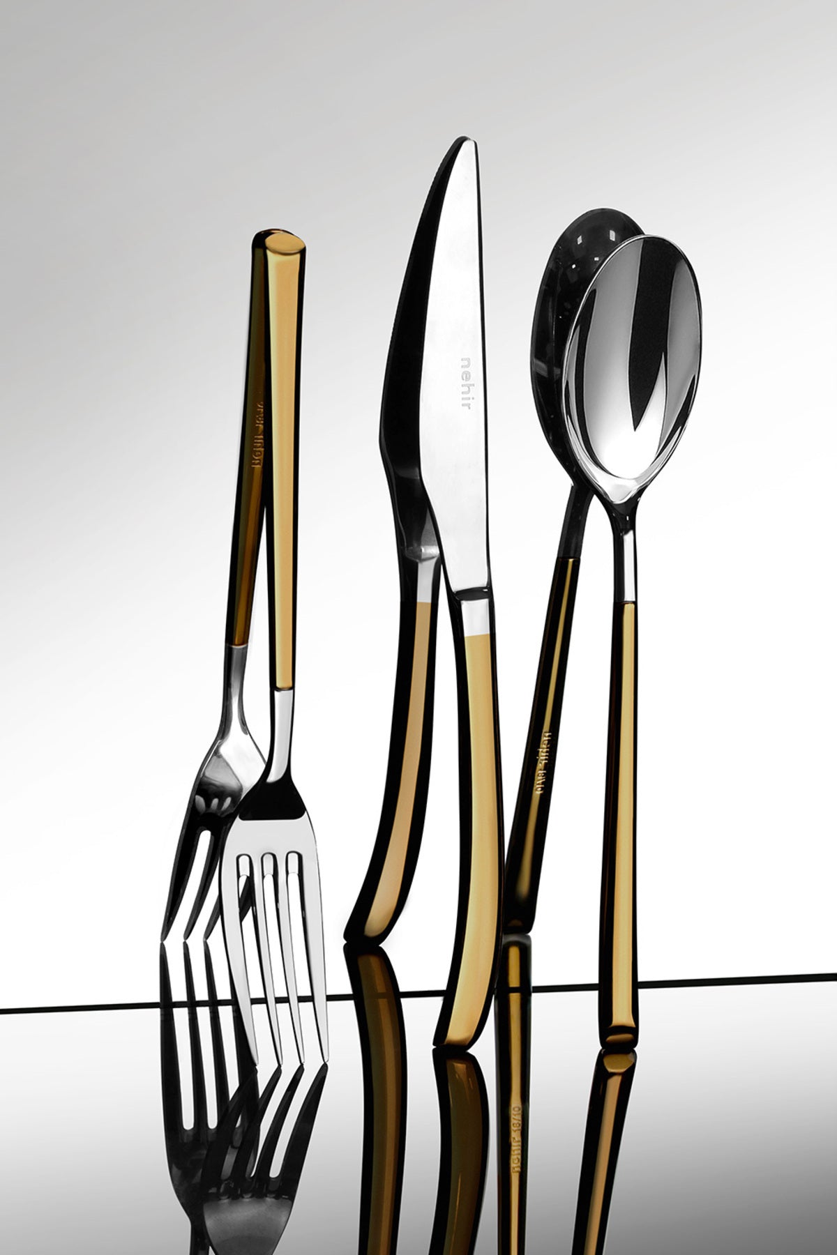 Elegance Altın Saten 12 Kişilik 72 Parça Kutulu Çatal Kaşık Bıçak Takımı