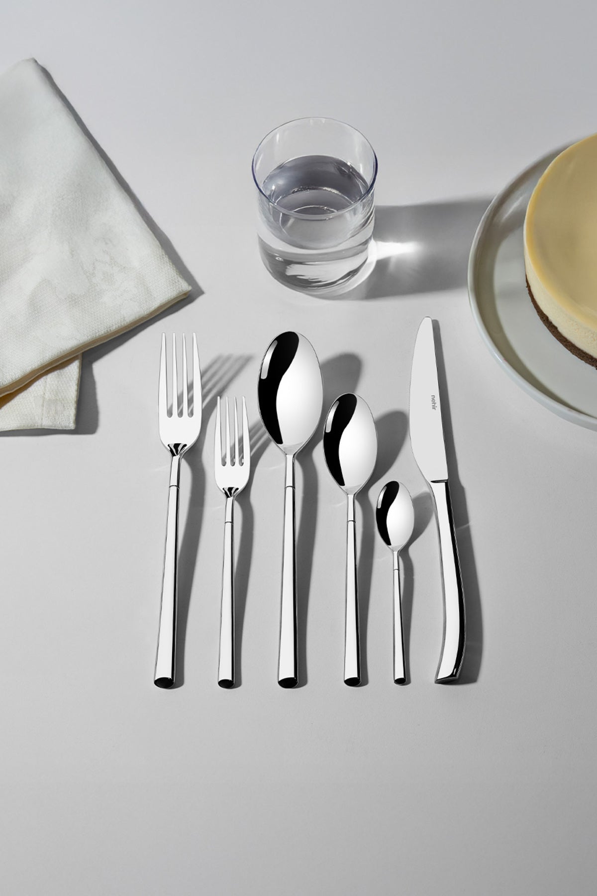 Elegance Sade 12 Kişilik 72 Parça Kutulu Çatal Kaşık Bıçak Takımı