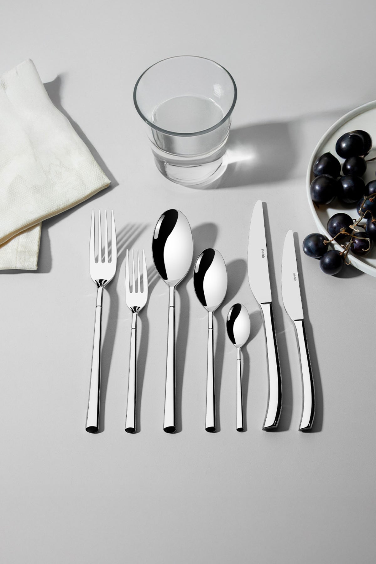 Elegance Sade 12 Kişilik 84 Parça Kutulu Çatal Kaşık Bıçak Takımı