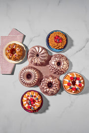 Elisa Rose Gold 4'lü Döküm Kek Kalıbı