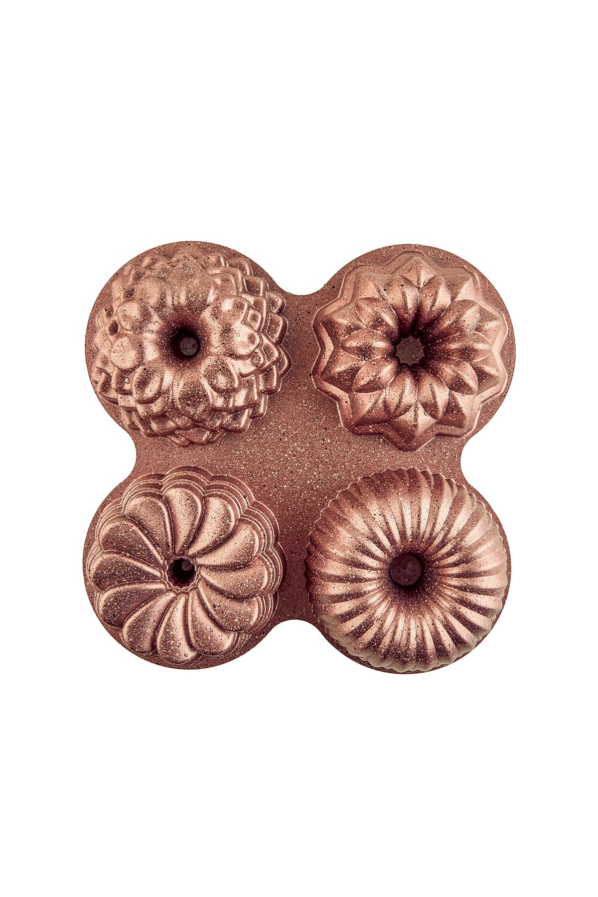 Elisa Rose Gold 4'lü Döküm Kek Kalıbı