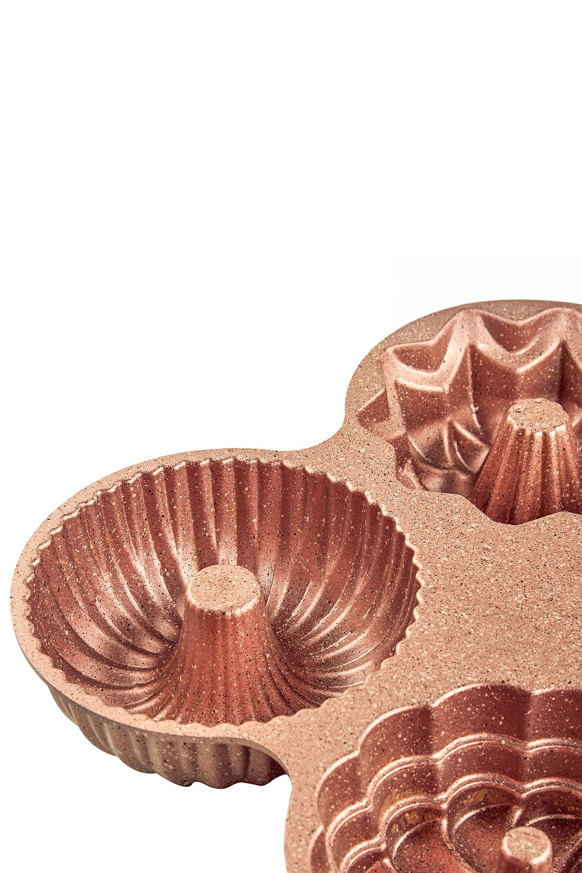 Elisa Rose Gold 4'lü Döküm Kek Kalıbı