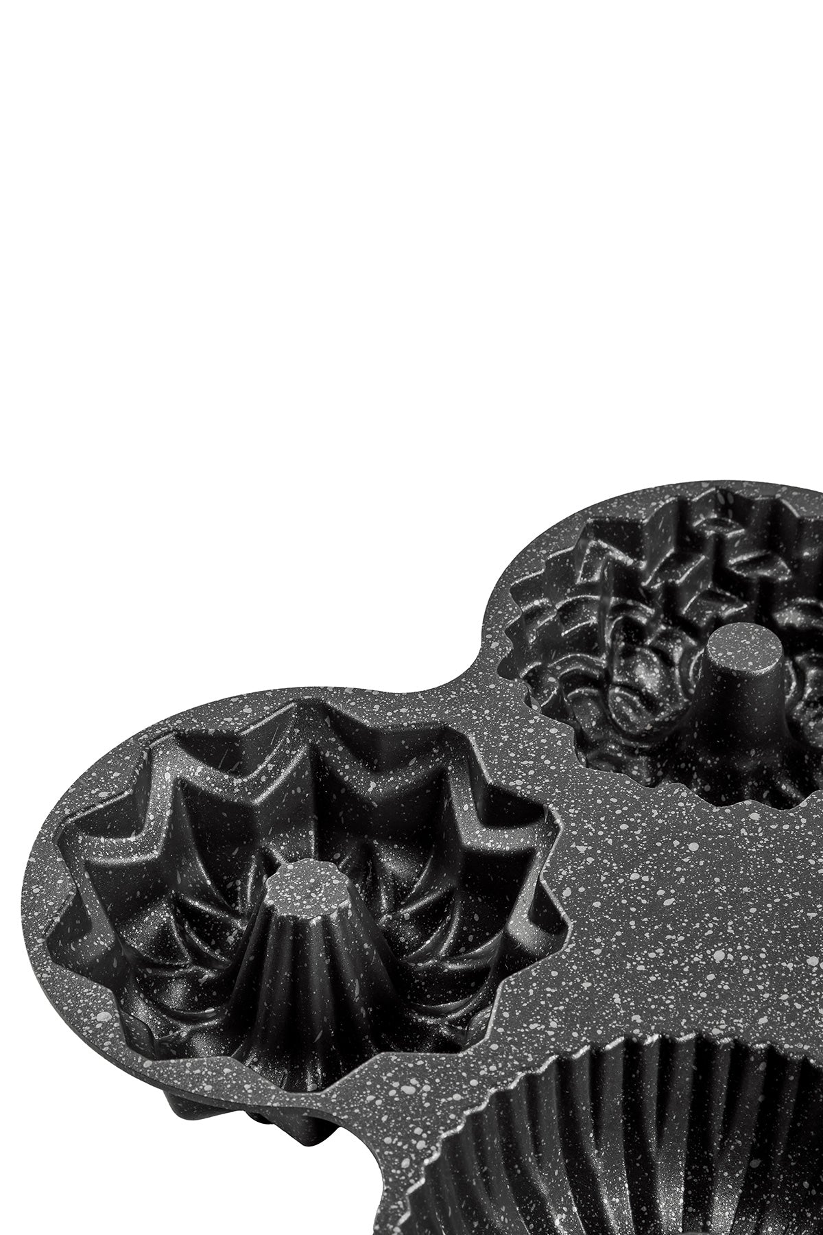 Elisa Siyah 4'lü Döküm Kek Kalıbı