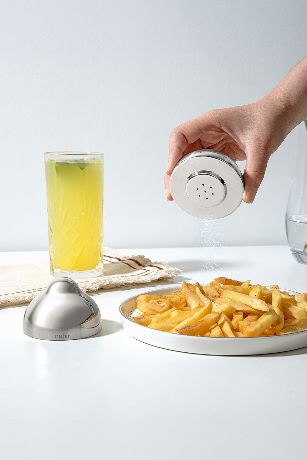 Elvis 2'li Paslanmaz Çelik Tuzluk ve Biberlik Seti