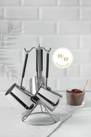 Everest 4 Parça Standlı Paslanmaz Çelik Cezve Seti