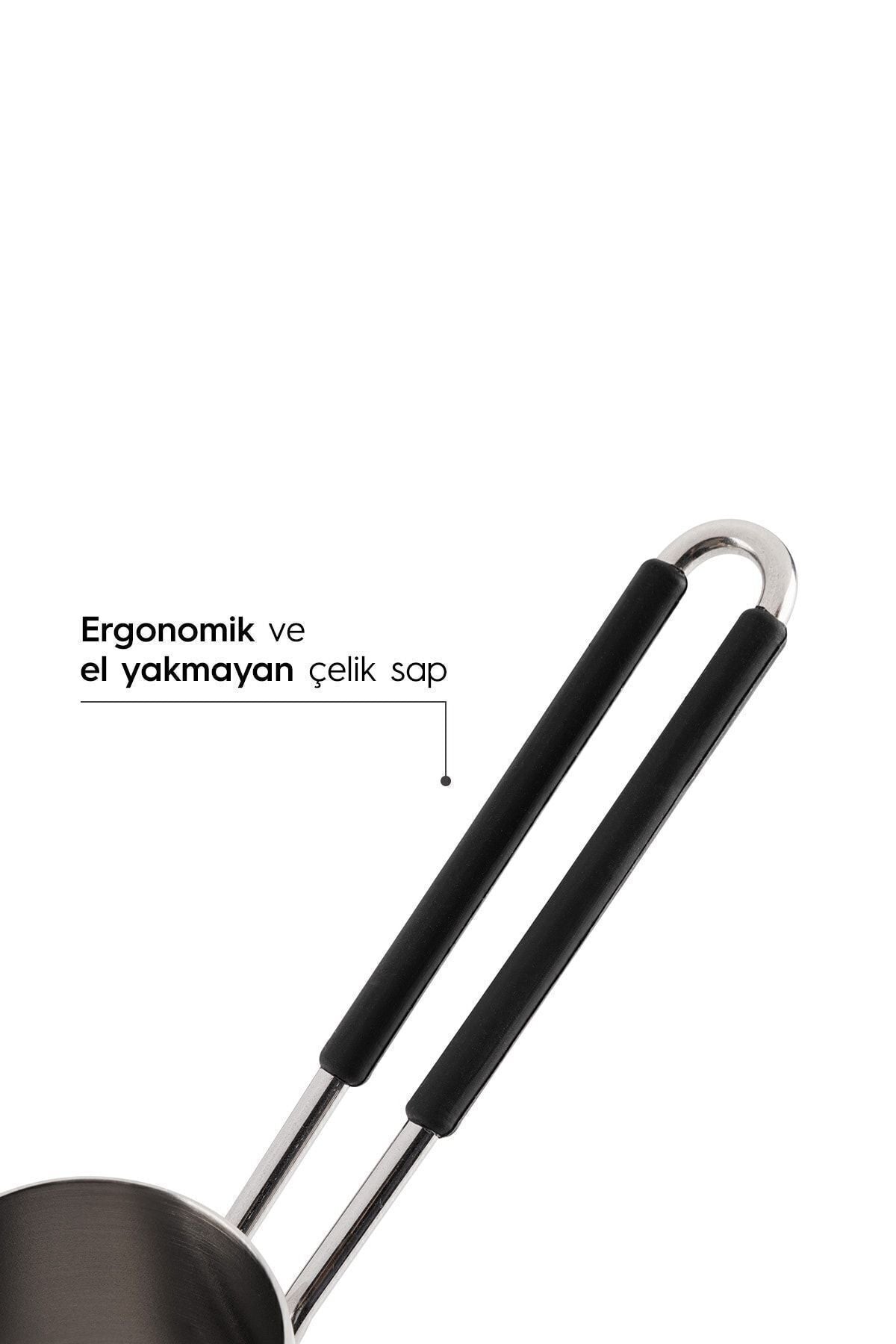 Everest 4 Parça Standlı Paslanmaz Çelik Cezve Seti