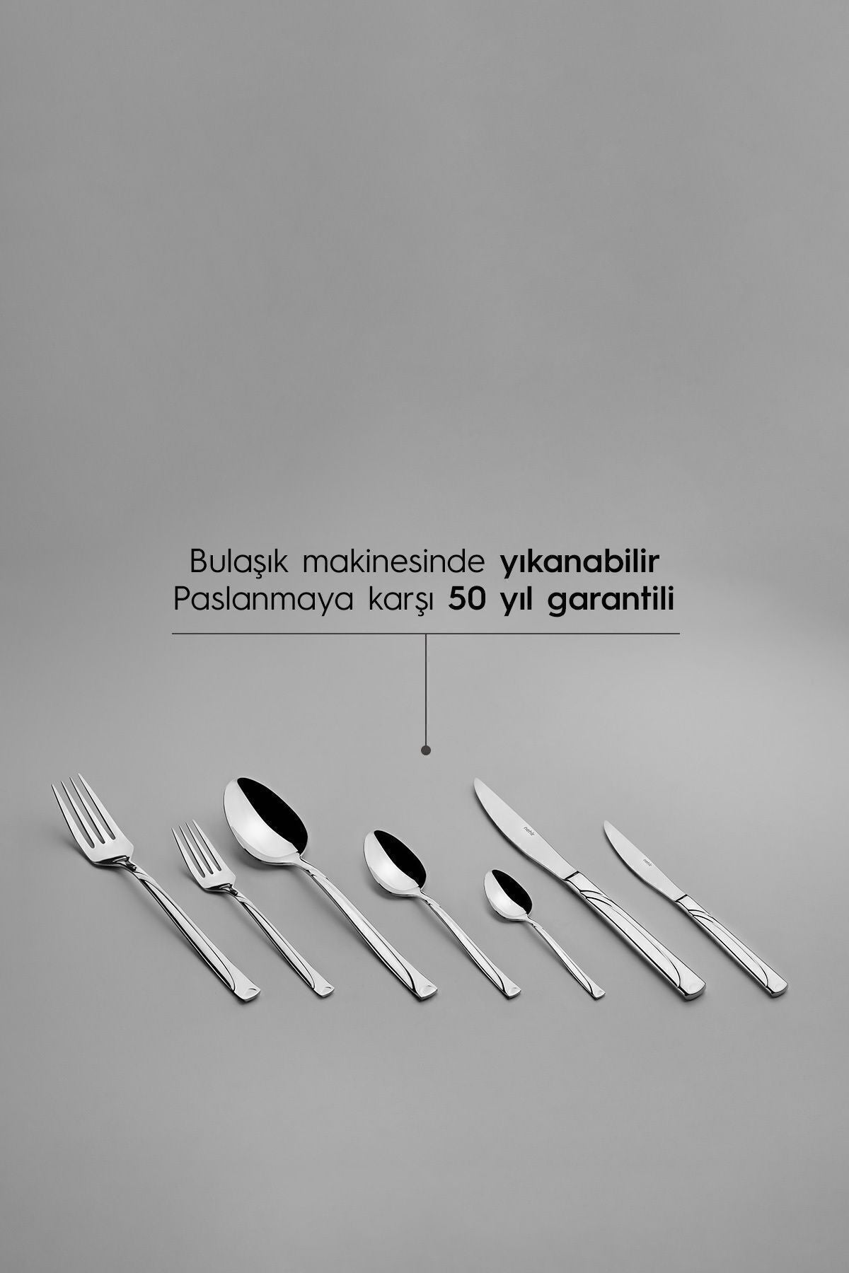 Fiesta Sade 12 Kişilik 89 Parça Deri Kutulu Çatal Kaşık Bıçak Takımı