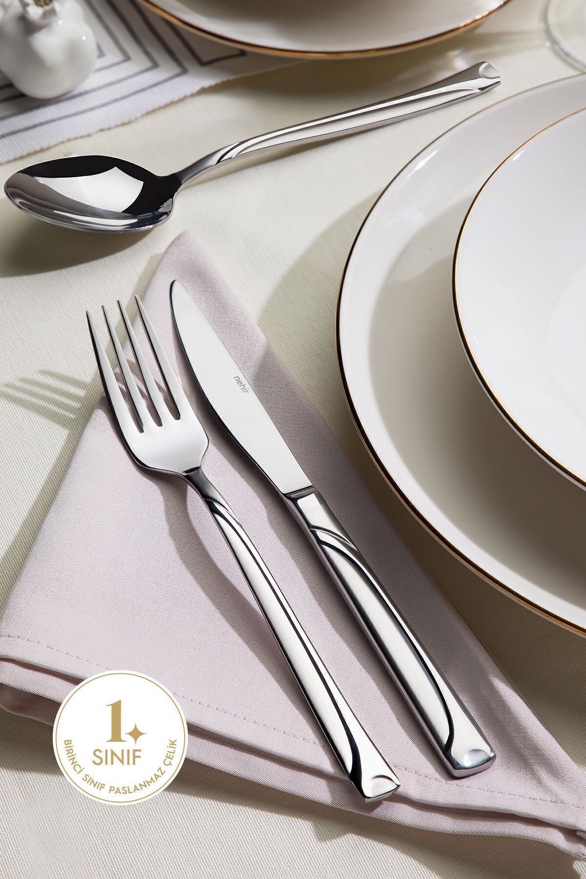 Fiesta Saten 6 Kişilik 36 Parça Kutulu Çatal Kaşık Bıçak Takımı