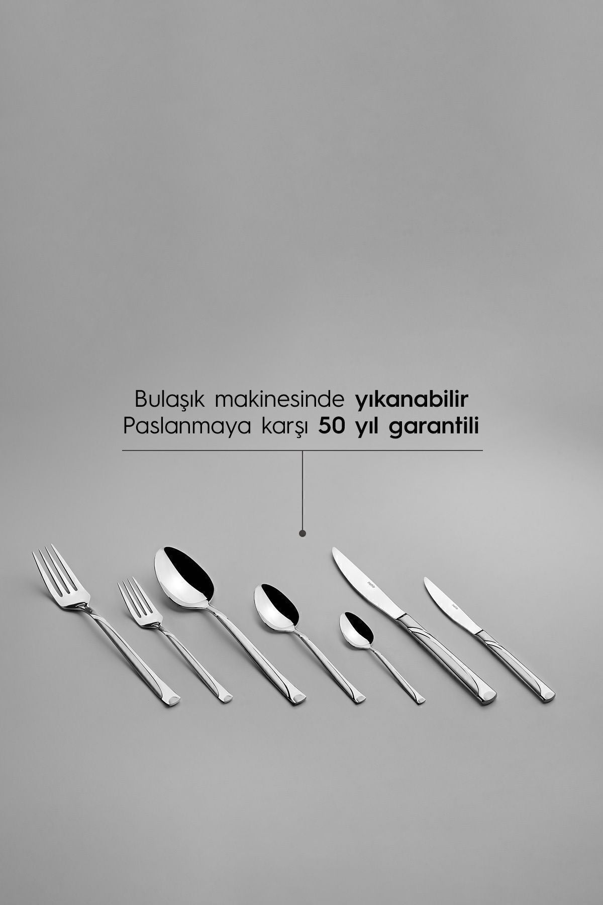 Fiesta Saten 89 Parça Kutulu Çatal Kaşık Bıçak Takımı