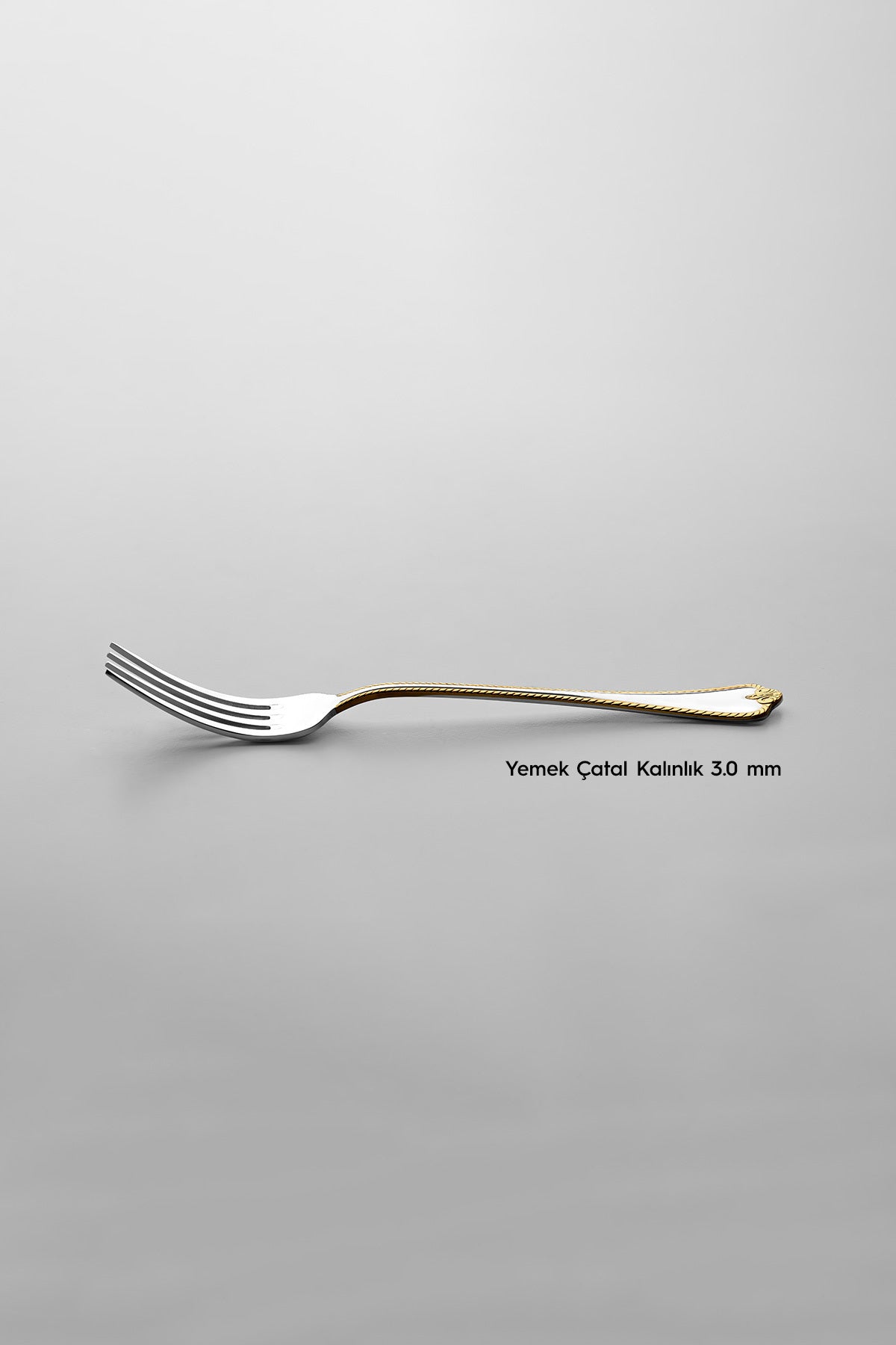 Fulya Altın Sade 6 Kişilik 36 Parça Kutulu Çatal Kaşık Bıçak Takımı