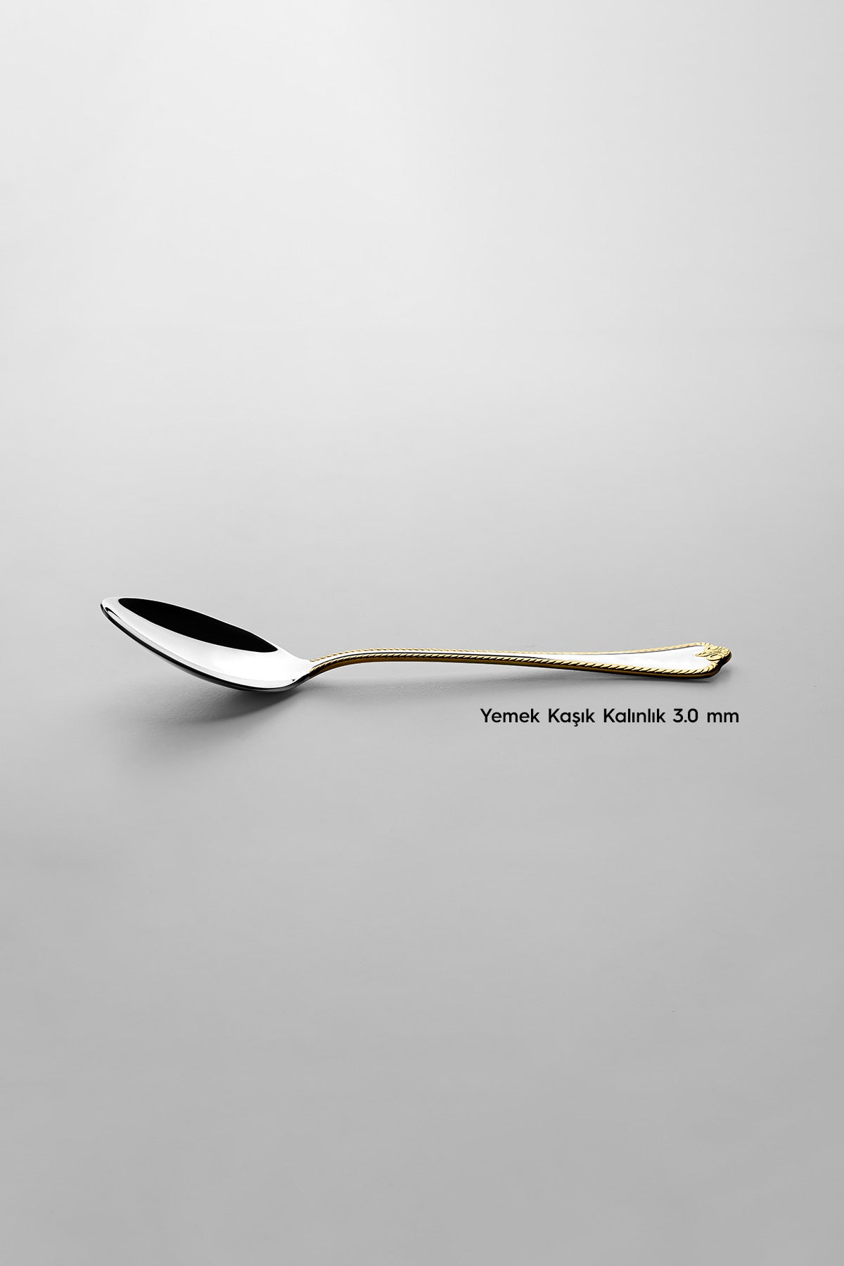 Fulya Altın Sade 6 Kişilik 36 Parça Kutulu Çatal Kaşık Bıçak Takımı