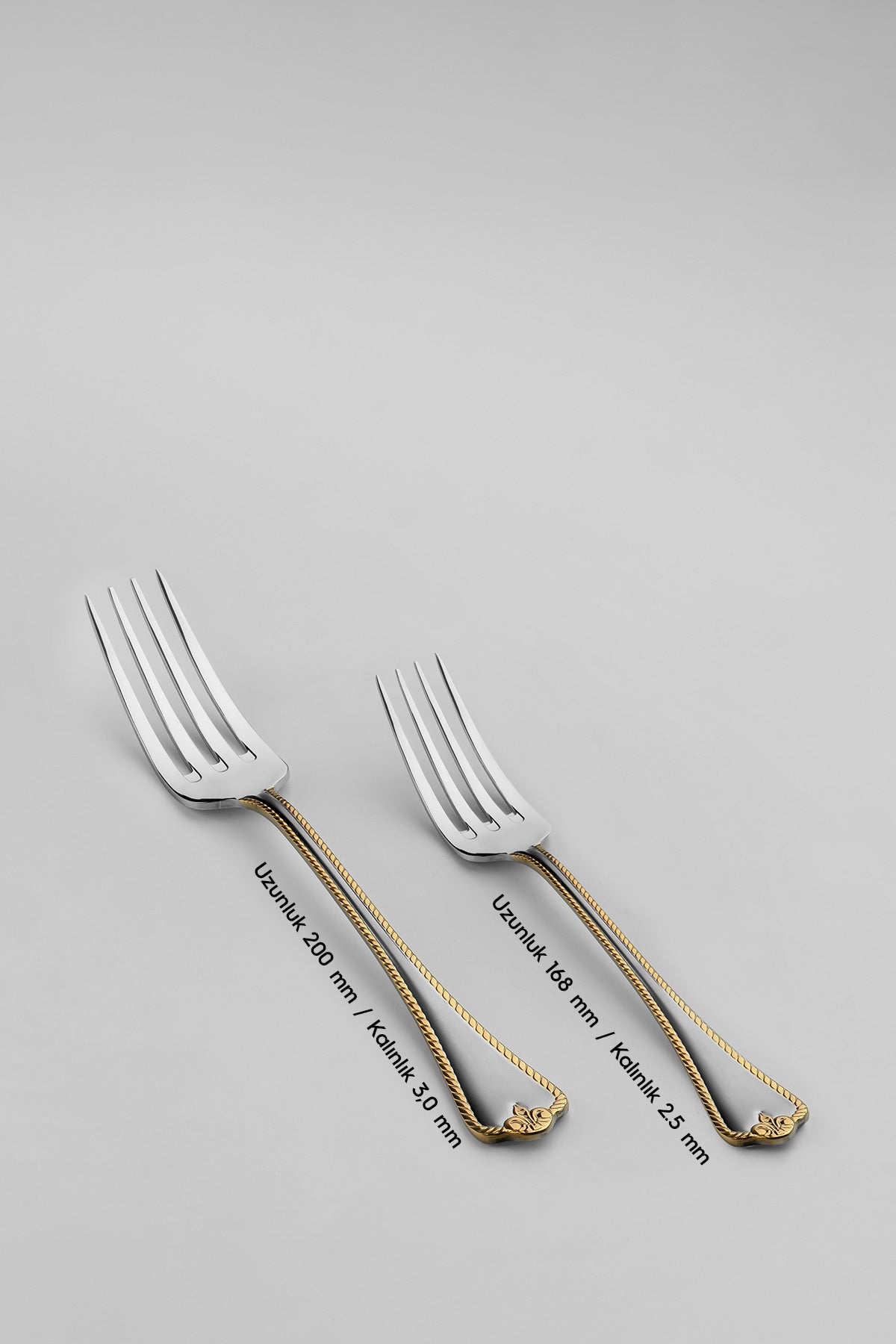 Fulya Altın Saten 6 Kişilik 30 Parça Kutulu Çatal Kaşık Takımı