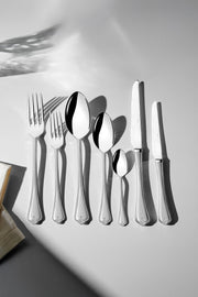 Fulya Saten 12 Kişilik 84 Parça Deri Kutulu Çatal Kaşık Bıçak Takımı