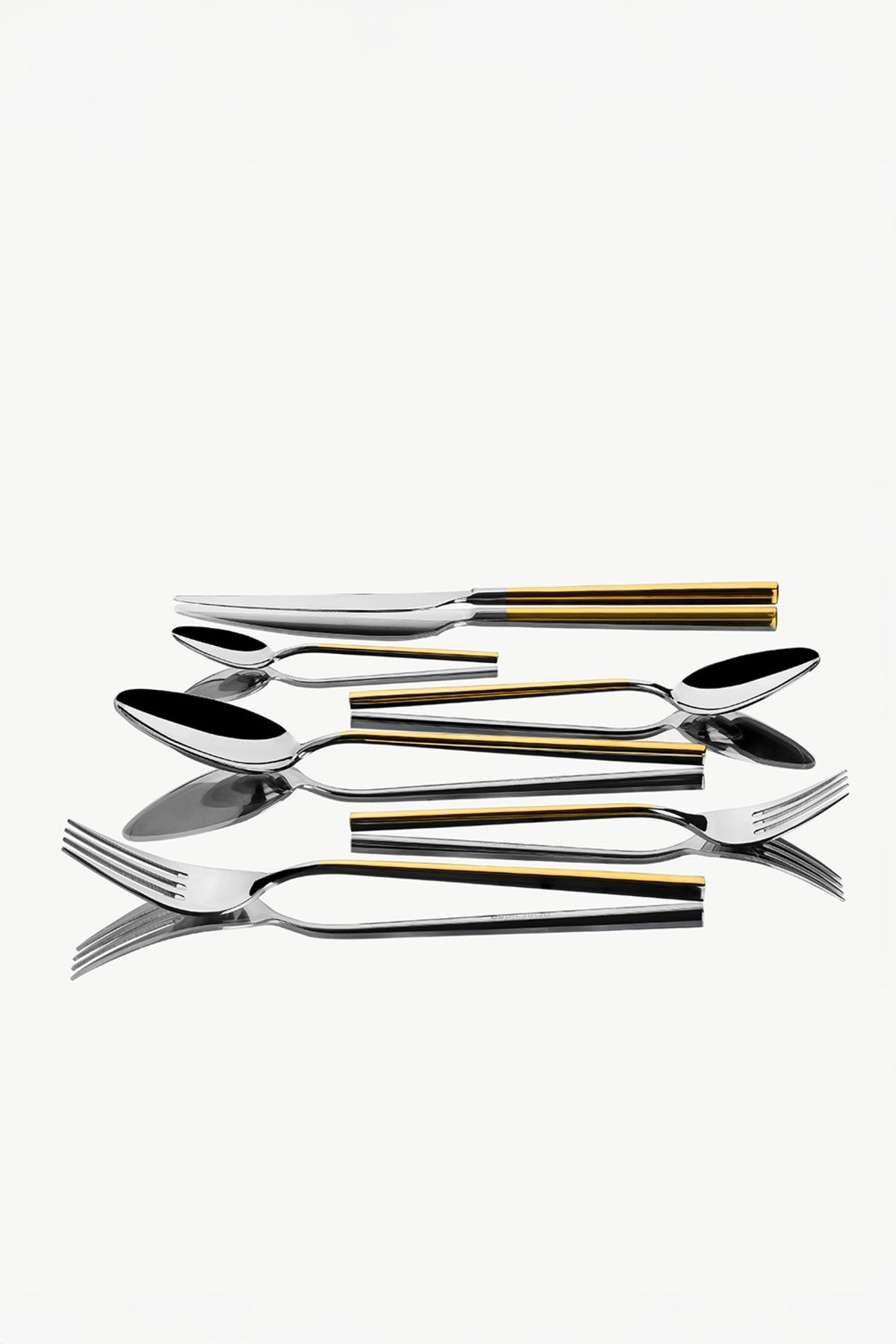 Gloria Altın Sade 12 Kişilik 72 Parça Çatal Kaşık Bıçak Takımı