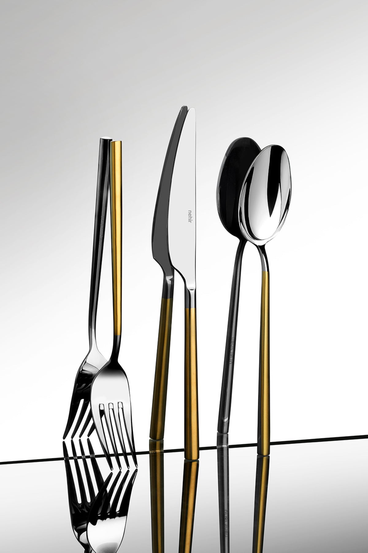 Gloria Altın Saten 12 Kişilik 72 Parça Kutulu Çatal Kaşık Bıçak Takımı