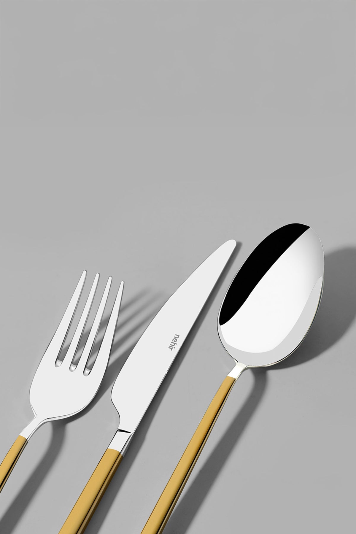 Gloria Altın Saten 12 Kişilik 84 Parça Kutulu Çatal Kaşık Bıçak Takımı