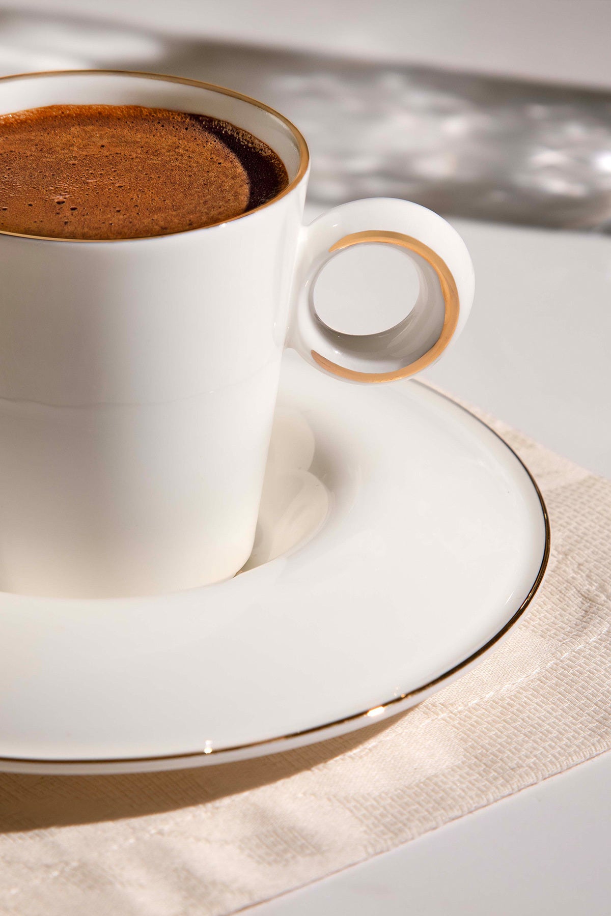 Hillary 6 Kişilik 12 Parça Porselen Kahve Fincan Takımı