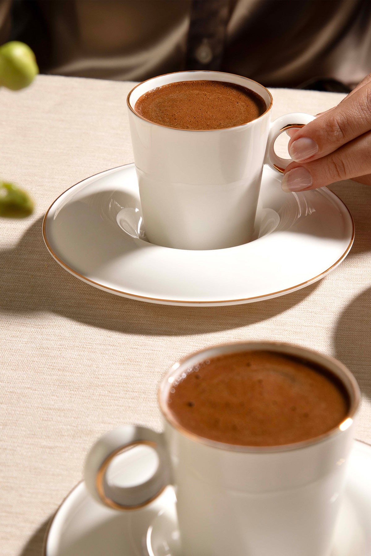 Hillary 6 Kişilik 12 Parça Porselen Kahve Fincan Takımı